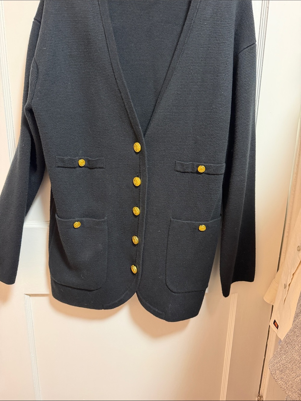 JCrew cotton sweater jacket worn once size xs